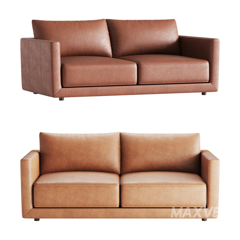 Melbourne Leather Sofa - Image 1