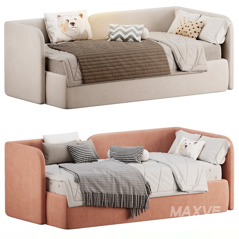 Bed Amalia 90 Velvet Terra - Image 1