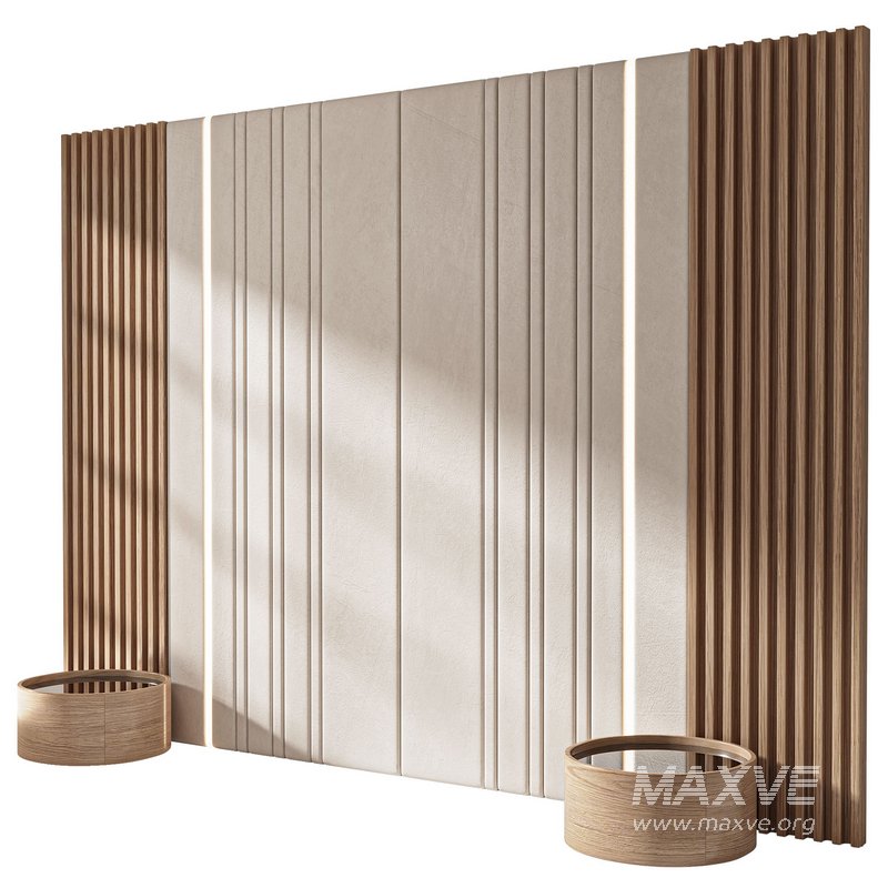 Decorative wall panel composition bedroom set 3 - Image 1
