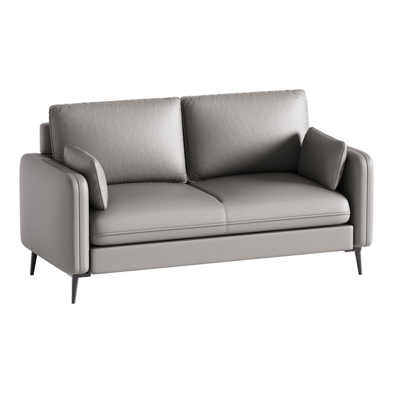 Faux Leather Sofa - Image 2