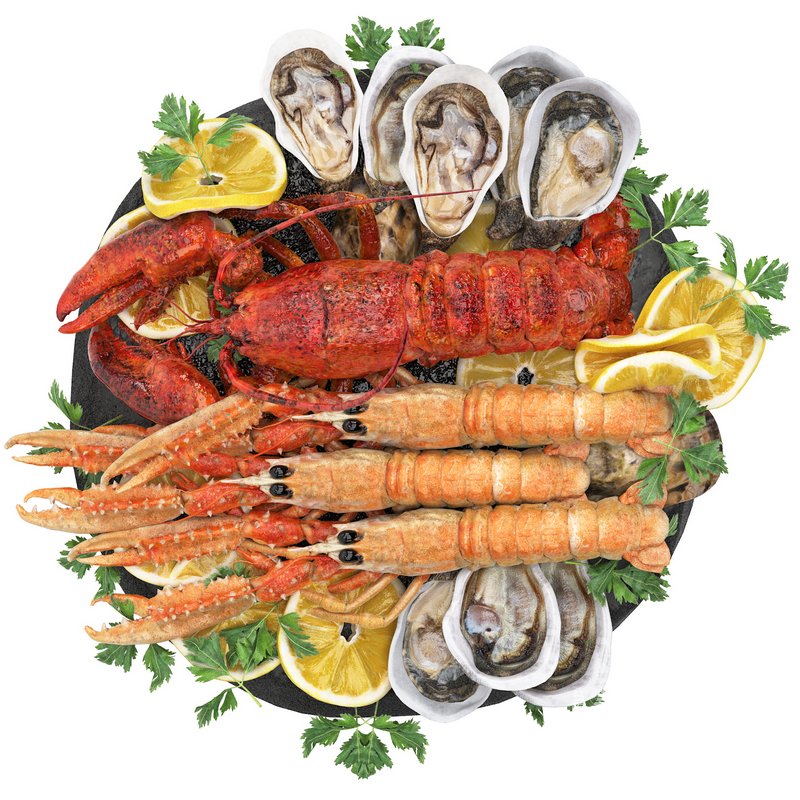 seafood platter of langoustine lobster and oyster - Image 1