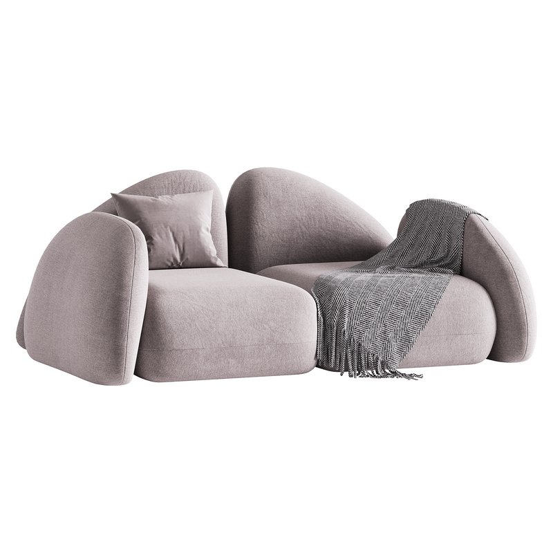 Modern Black Leather Armrest Standard Sofa - Image 3