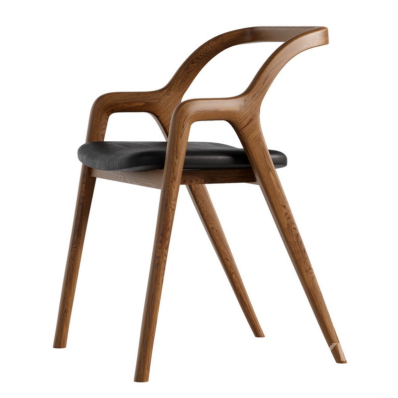 Walnut Wood Chair IN BREVE by Dale Italia - Image 3