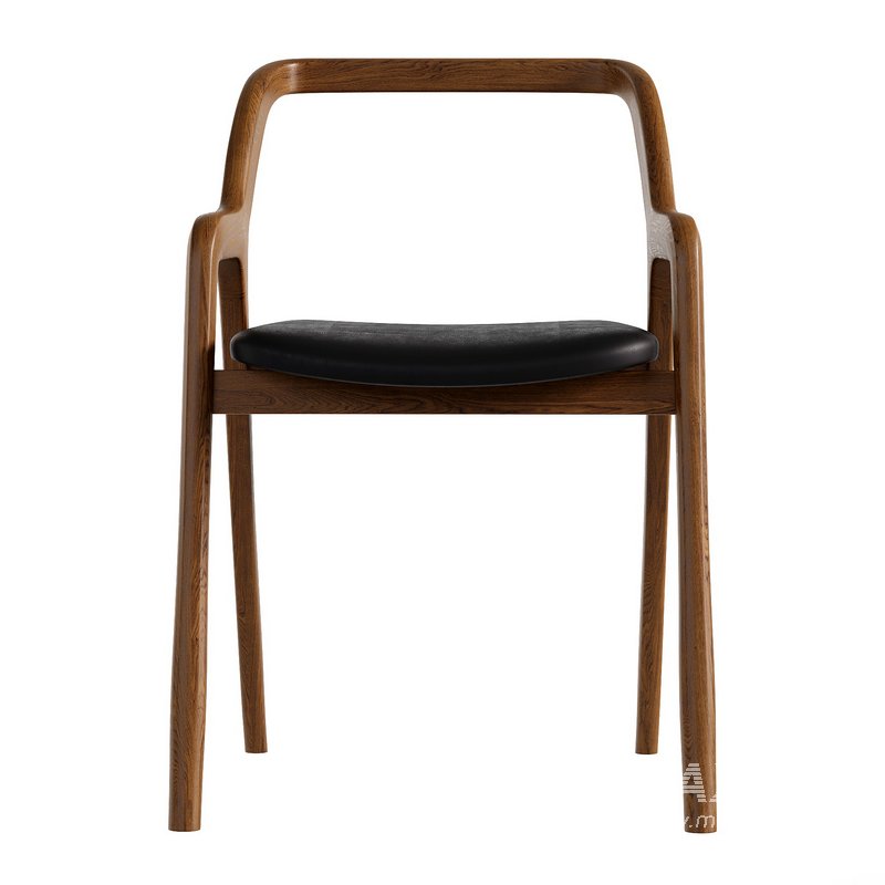 Walnut Wood Chair IN BREVE by Dale Italia - Image 2