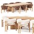 Tabmi Dining Table,Bay chair - Thumbnail 3