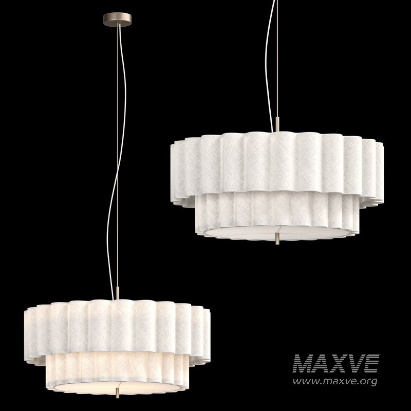 Folia Fabric Pendant Light - Image 4
