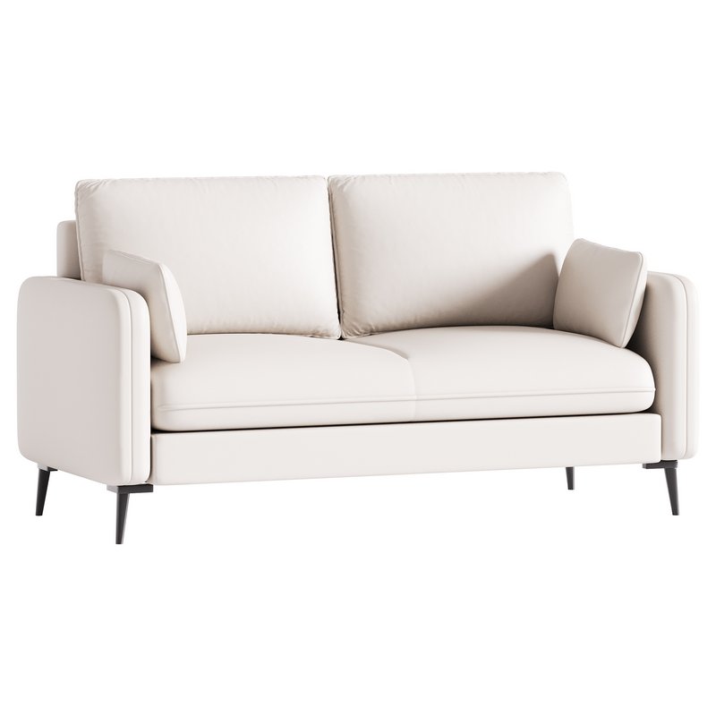 Faux Leather Sofa - Image 3