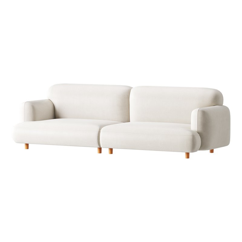 Modern Faux Leather Sofa-2 - Image 4