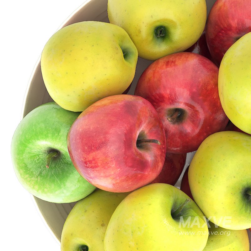 bowl of red and green apples - Image 2