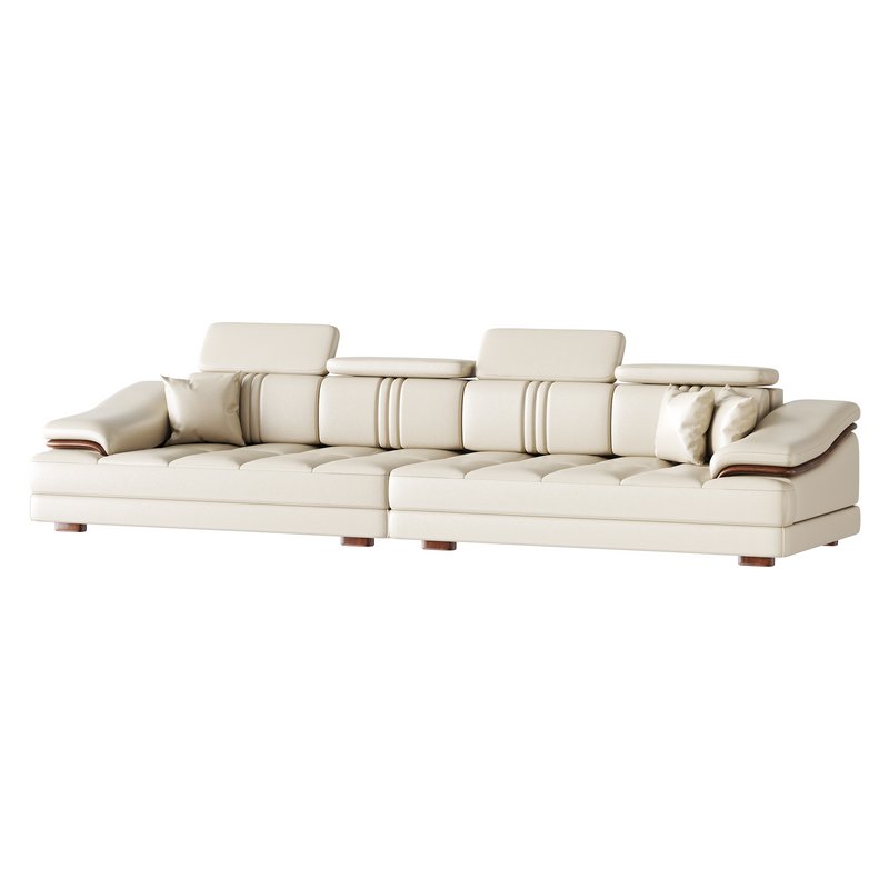 Modern Genuine Leather Sofa - Image 5