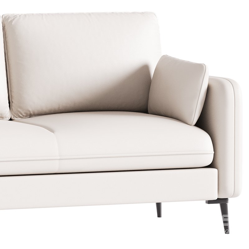 Faux Leather Sofa - Image 5