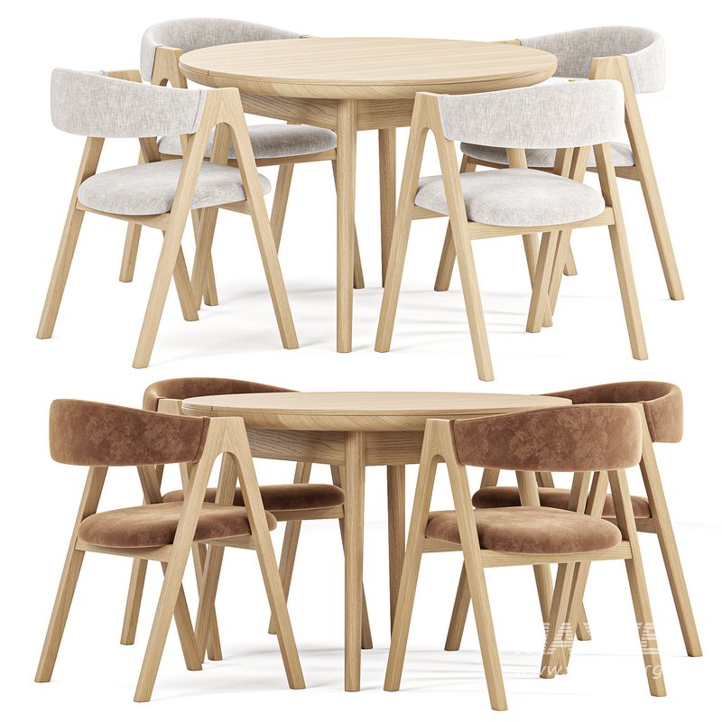 Stockholm round table, Dublin chair, by deephouse - Image 3