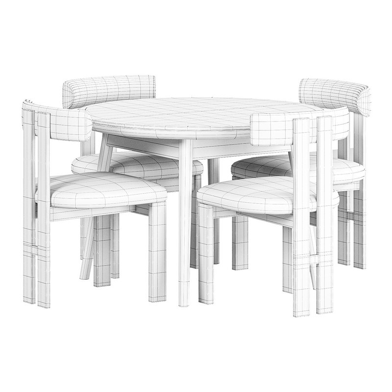 Stockholm round table, Hygiea Dining Chair - Image 3