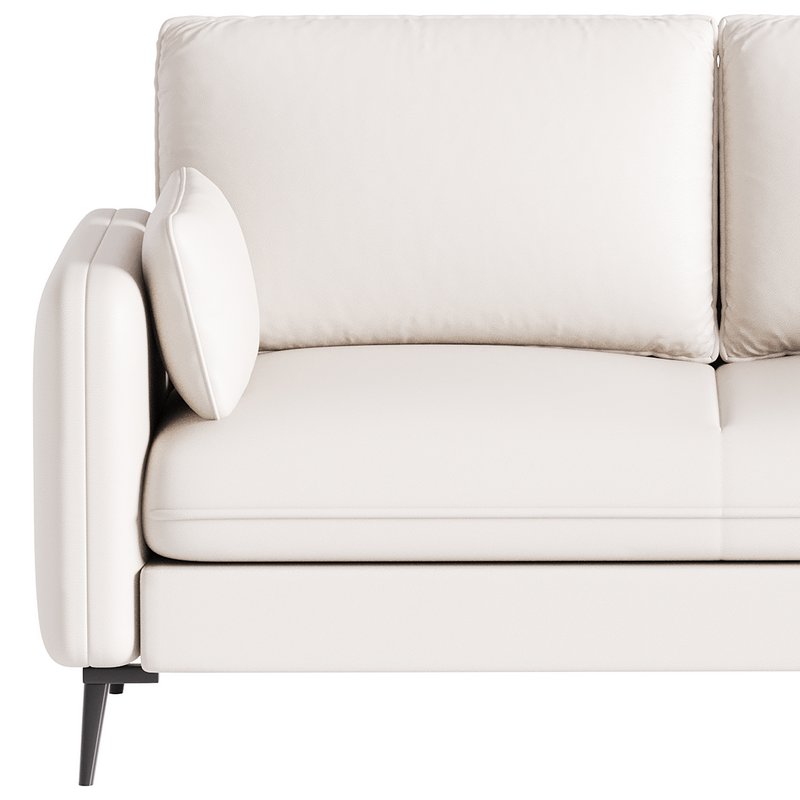 Faux Leather Sofa - Image 7