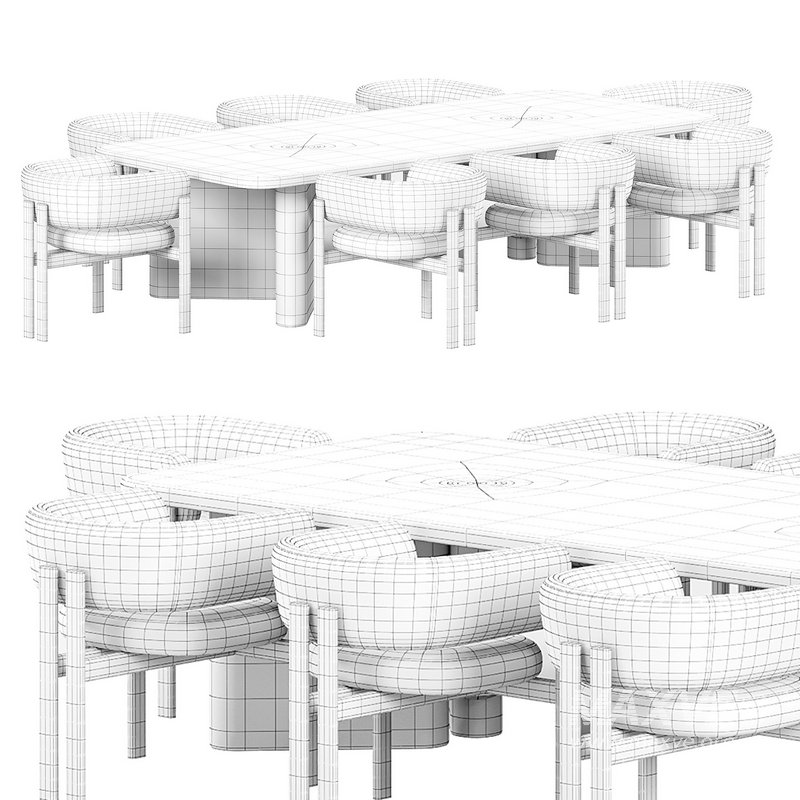 Tabmi Dining Table,Bay chair - Image 5