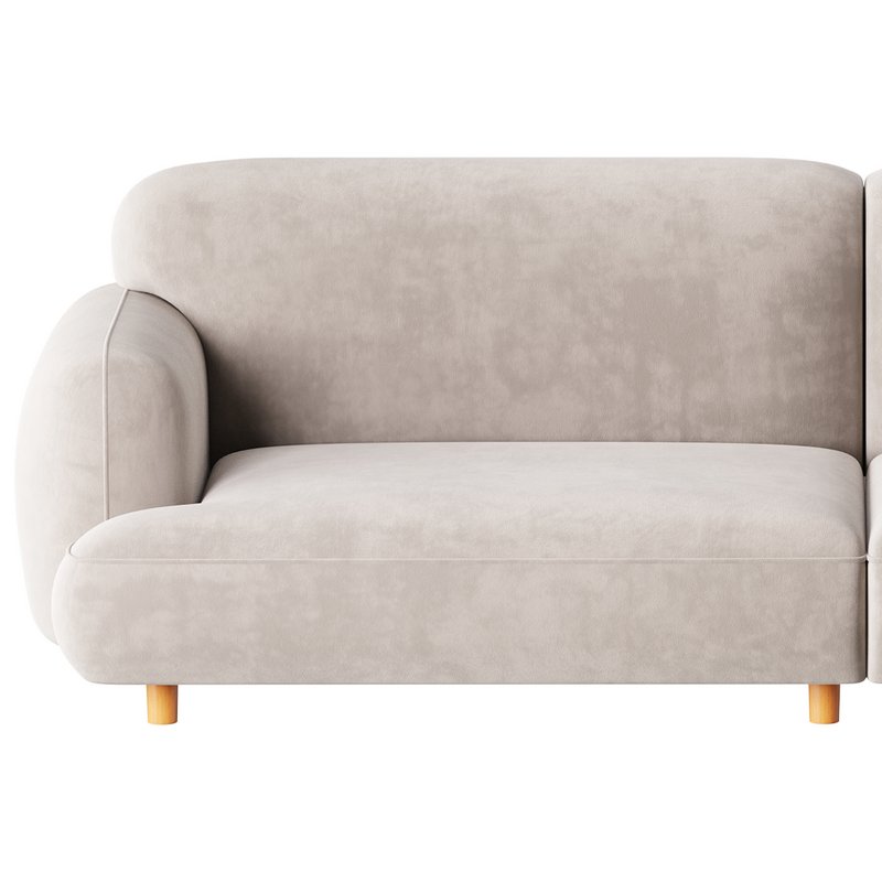 Modern Faux Leather Sofa-2 - Image 7