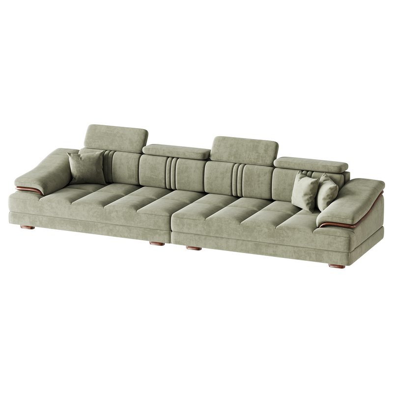 Modern Genuine Leather Sofa - Image 8