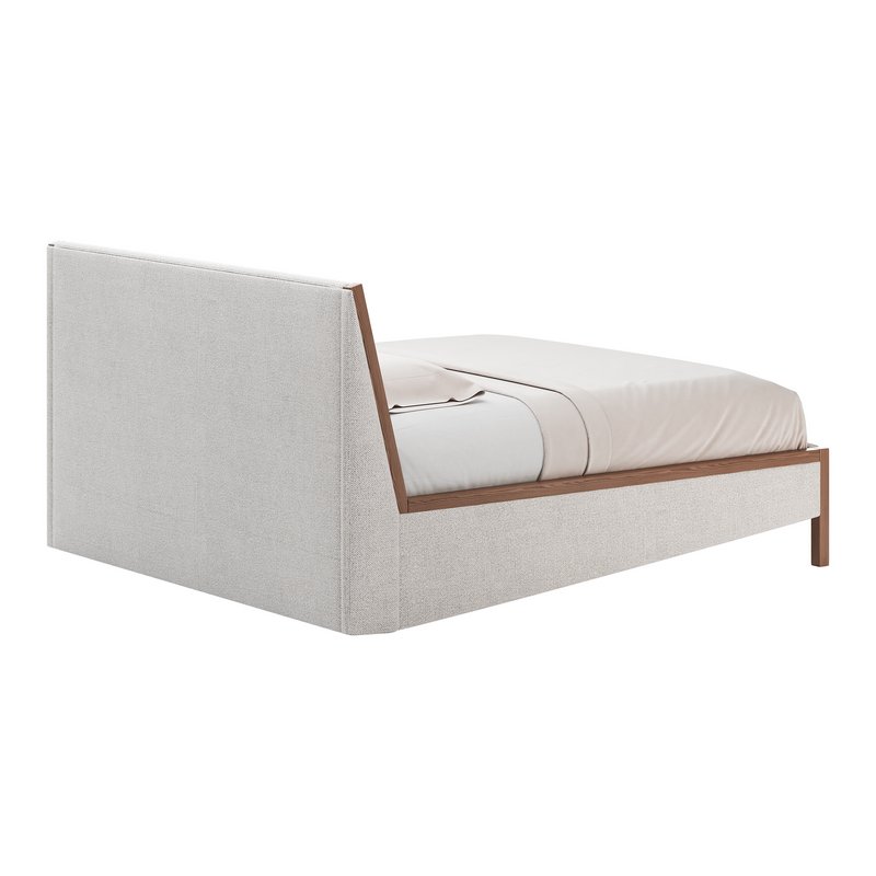 MALENA WHITE BOUCLE KING BED - Image 8