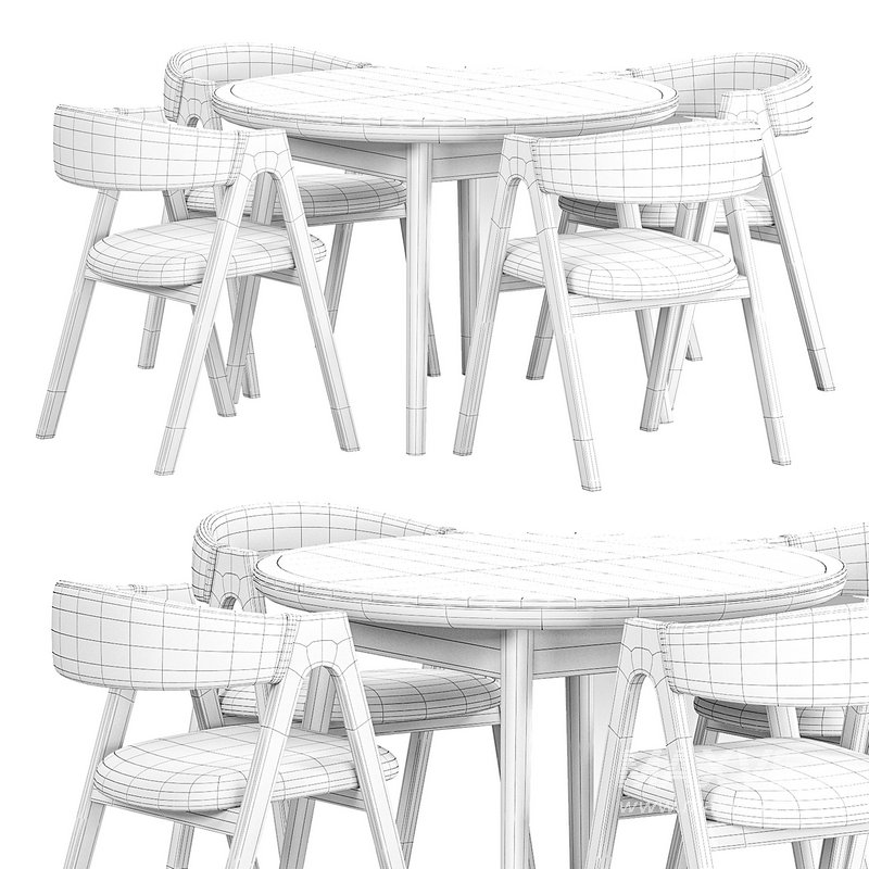 Stockholm round table, Dublin chair, by deephouse - Image 4