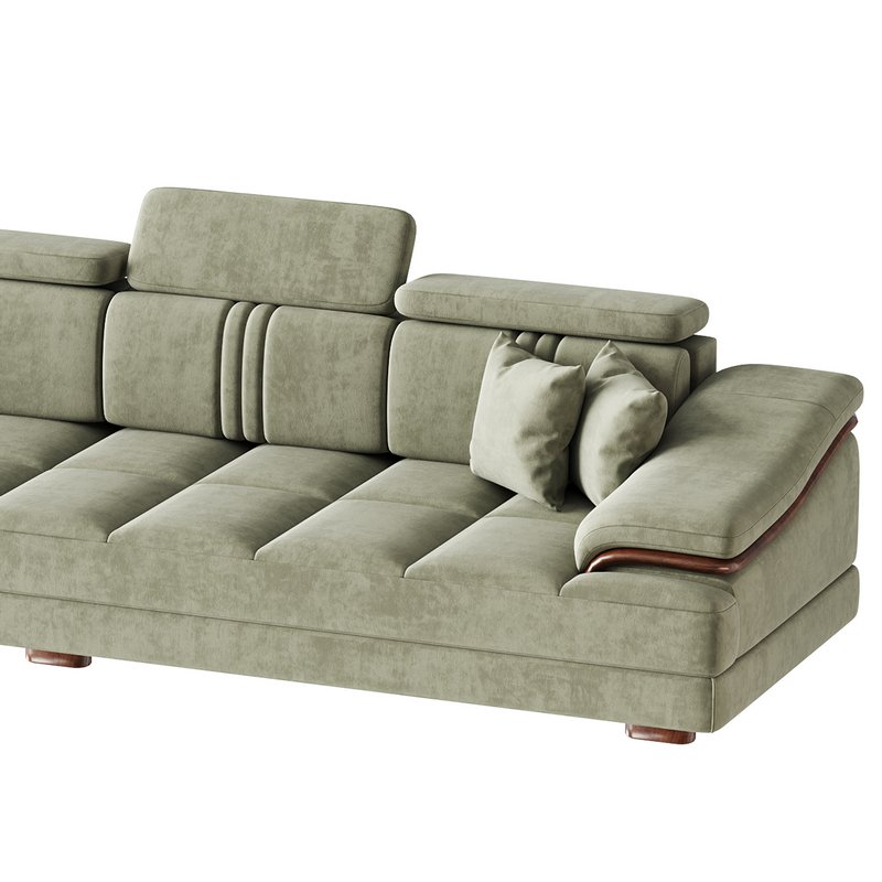 Modern Genuine Leather Sofa - Image 9