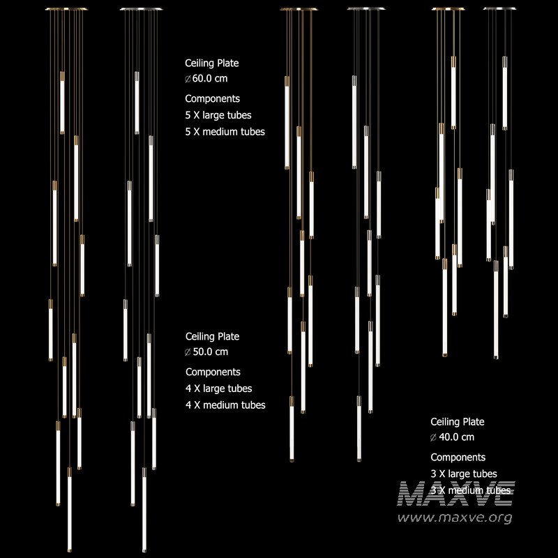 LED glass pendant lamp Small - Image 1