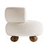 Oki Ivory Boucle Kids Lounge Chair - Thumbnail 6