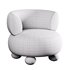 Oki Ivory Boucle Kids Lounge Chair - Thumbnail 5