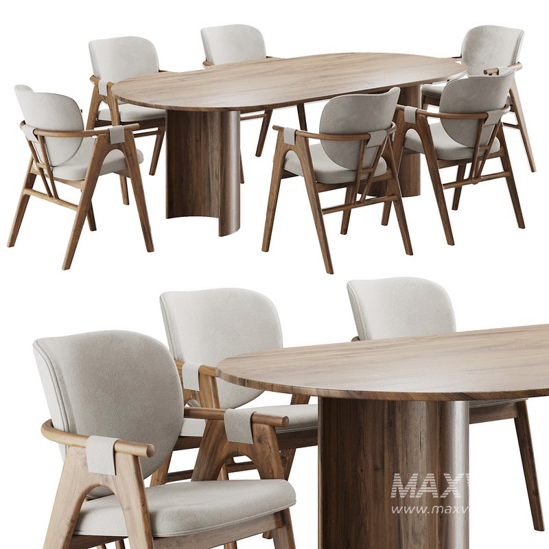 Dinning chair and table136 - Image 1