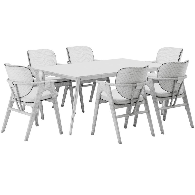 Dinning chair and table137 - Image 6