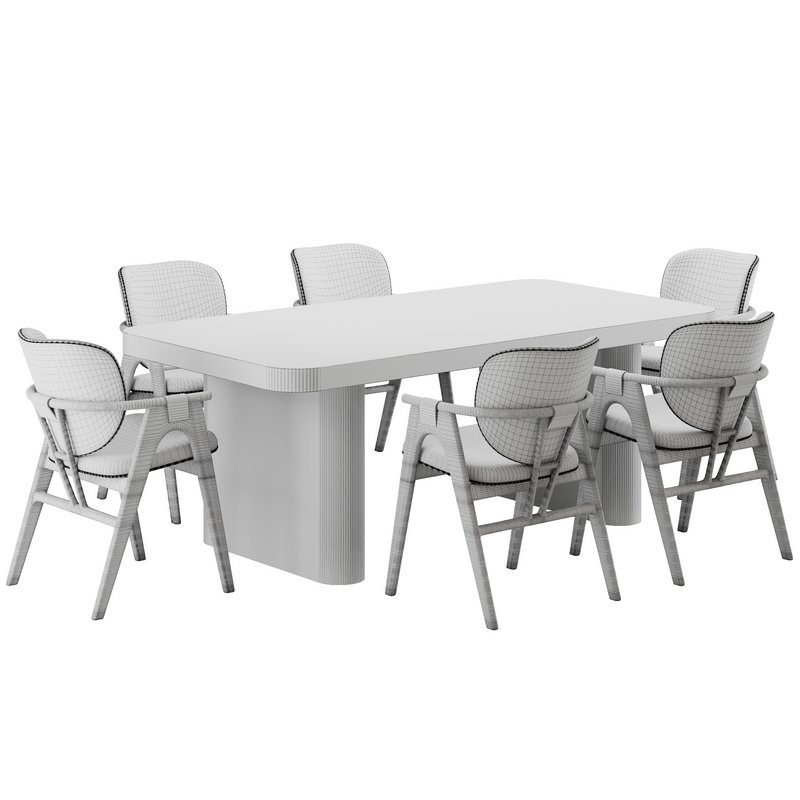 Dinning chair and table135 - Image 6