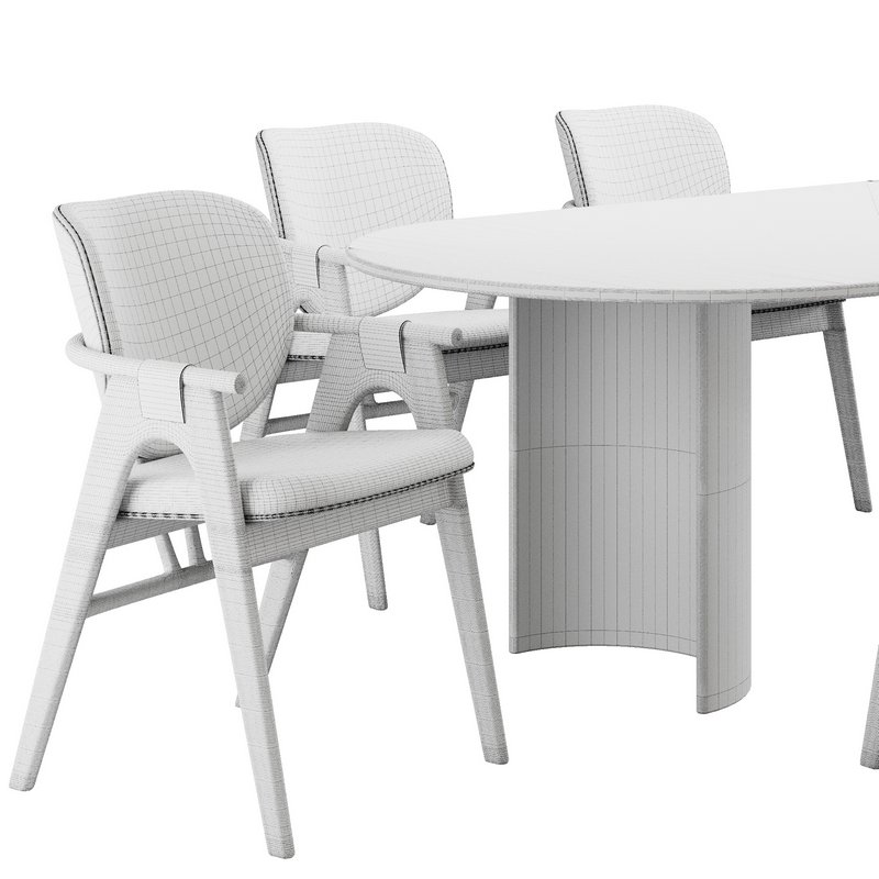 Dinning chair and table136 - Image 5