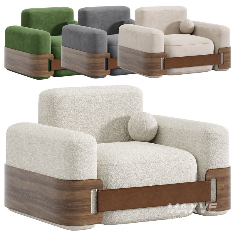 Comfortable Straps Armchair by Homecrux - Image 2