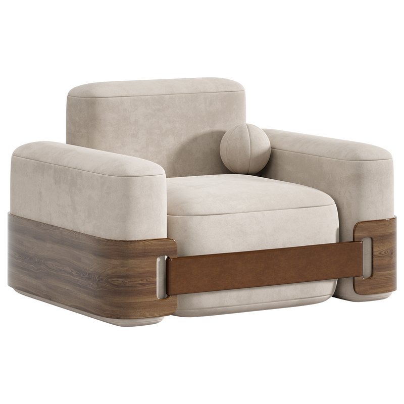 Comfortable Straps Armchair by Homecrux - Image 3