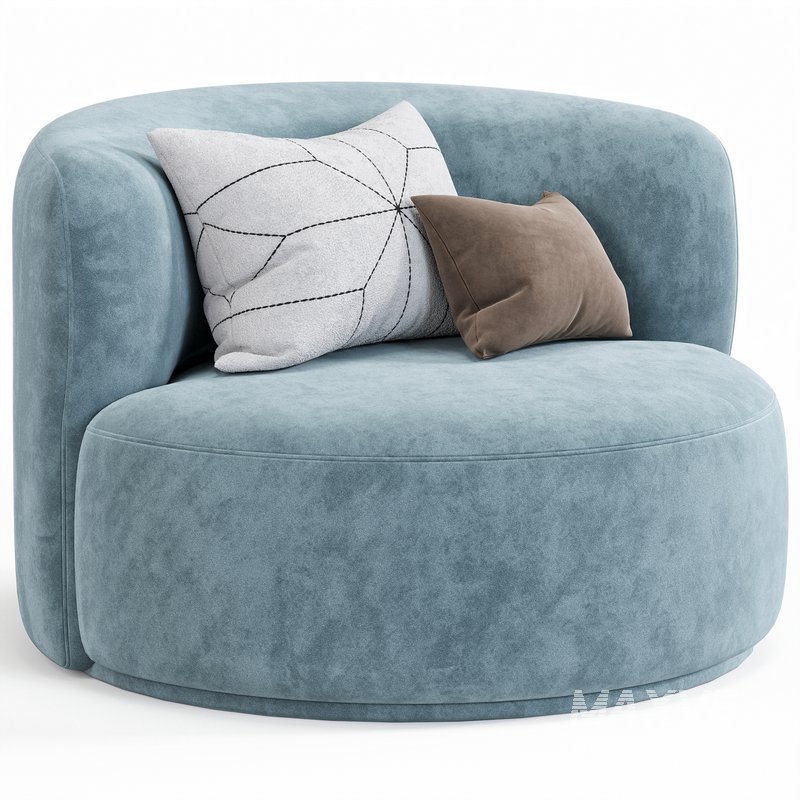 Fickle Cream Boucle Swivel Chair By Tovfurniture - Image 5