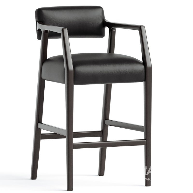 Belden Leather Barstool - Image 1