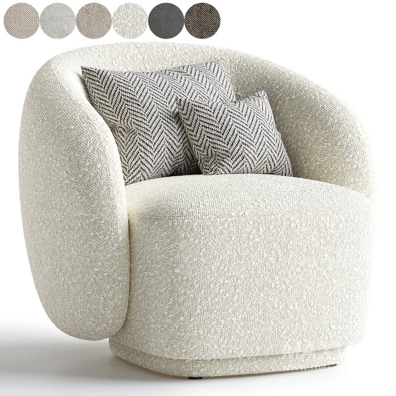 Fauteuil Aimee teddy white - Image 1