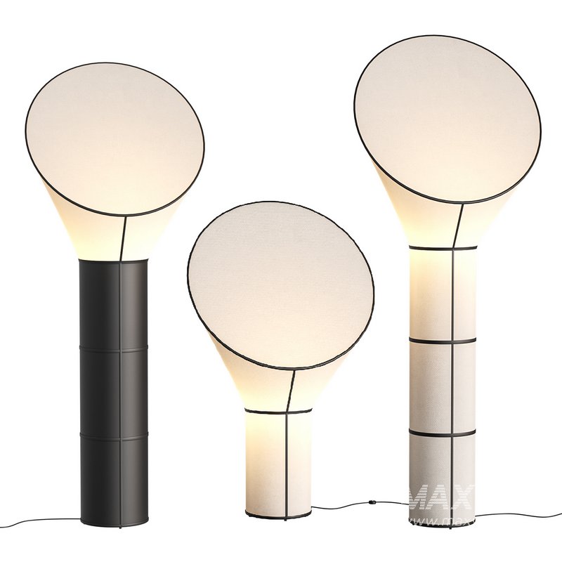 Cylinder Horn Floor Lamp - Image 1