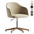 Edna Desk Chair Fedora Oatmeal - Thumbnail 2