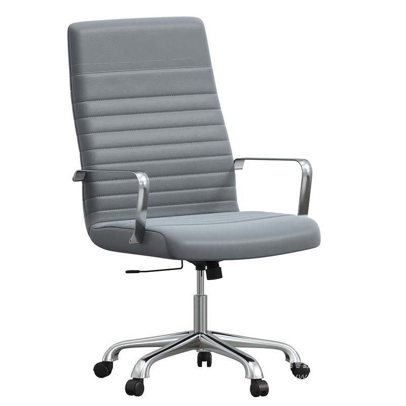 Finesse Mid Back Office Chair Gray - Image 1