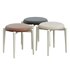 Modern Uplostered Stackable Accent Stools - Thumbnail 1