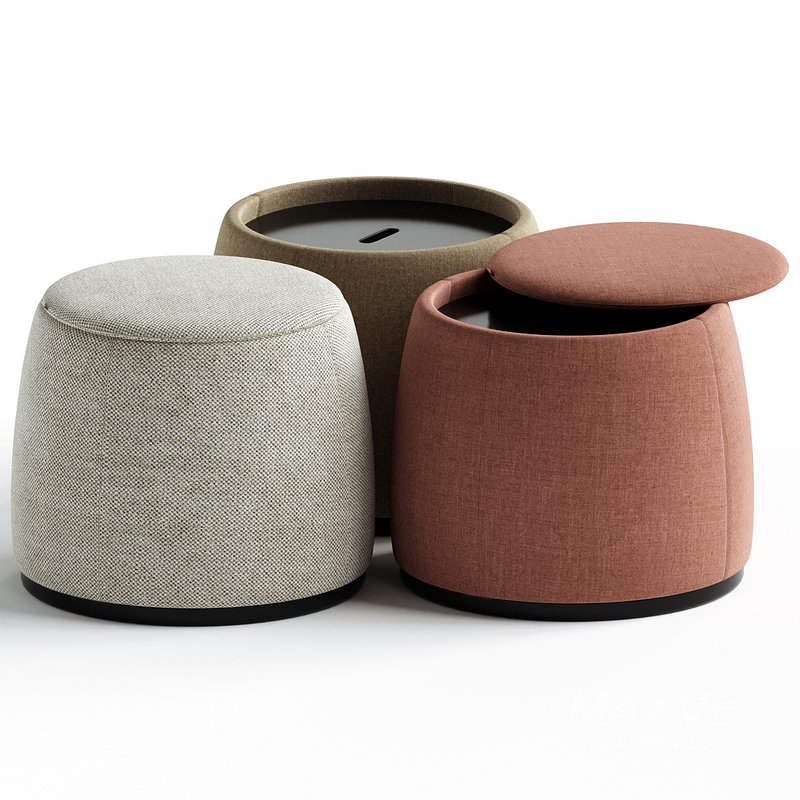 Domkapa Avery Pouf 3 colors - Image 1