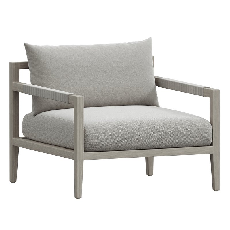 Sherwood Outdoor Chair, Washed Brown - Image 1