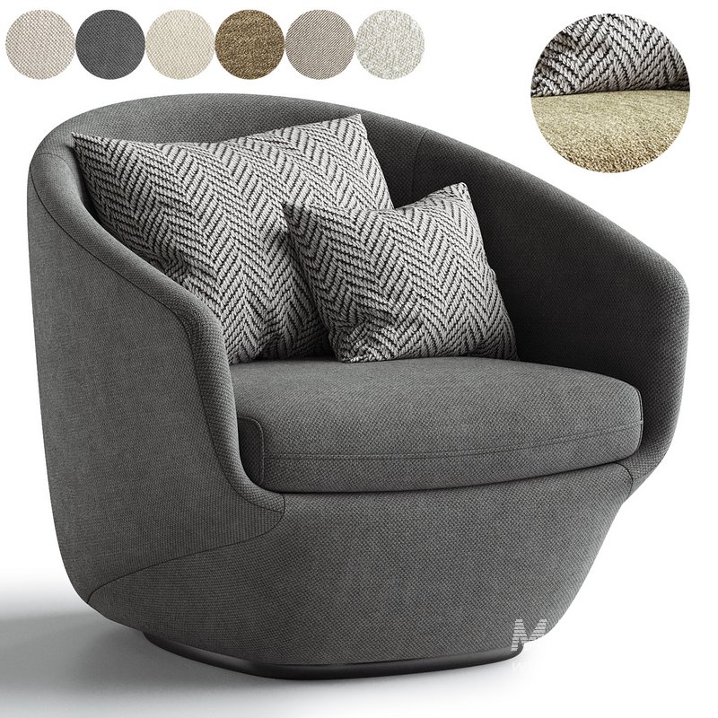 Donna Fabric Lounge Chair - Image 3