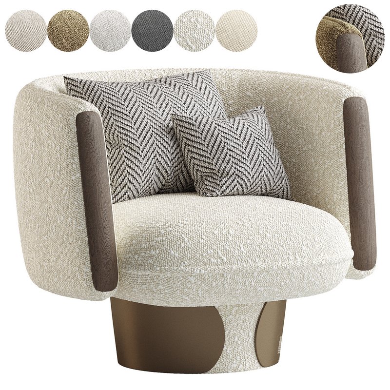 Velluto Swivel Chair - Image 6
