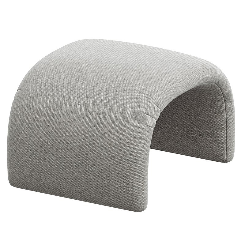 A Pair of Fiberglass Waterfall Edges Benches Ottomans Attributed to Thayer Coggin - Image 2