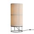 Hana 1 Light Table Lamp in Black with Natural Linen Shade - Thumbnail 2