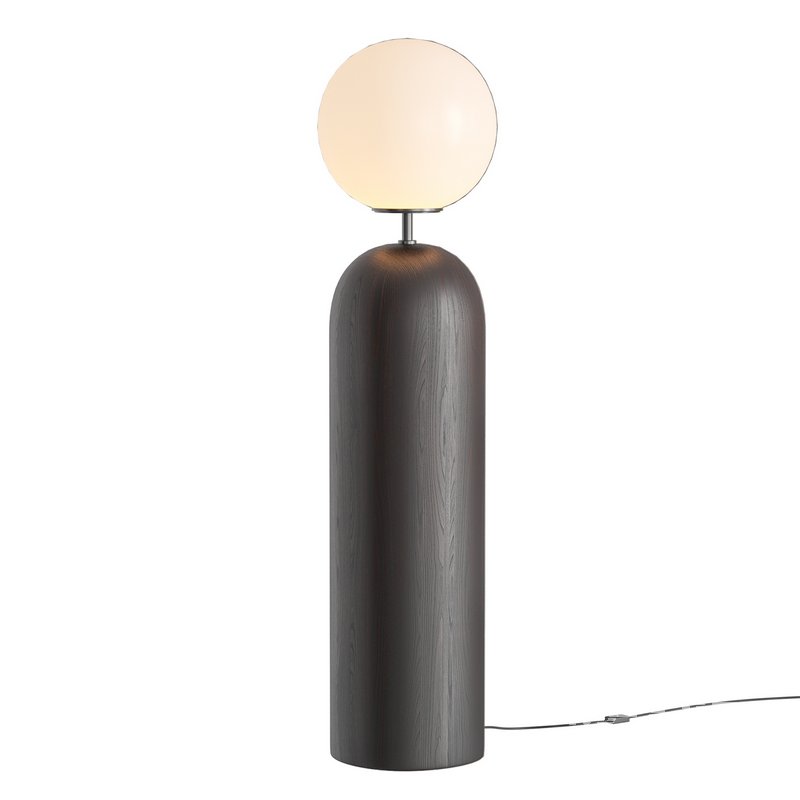 Ori Globe Floor Lamp With Black Wood Base - Image 2