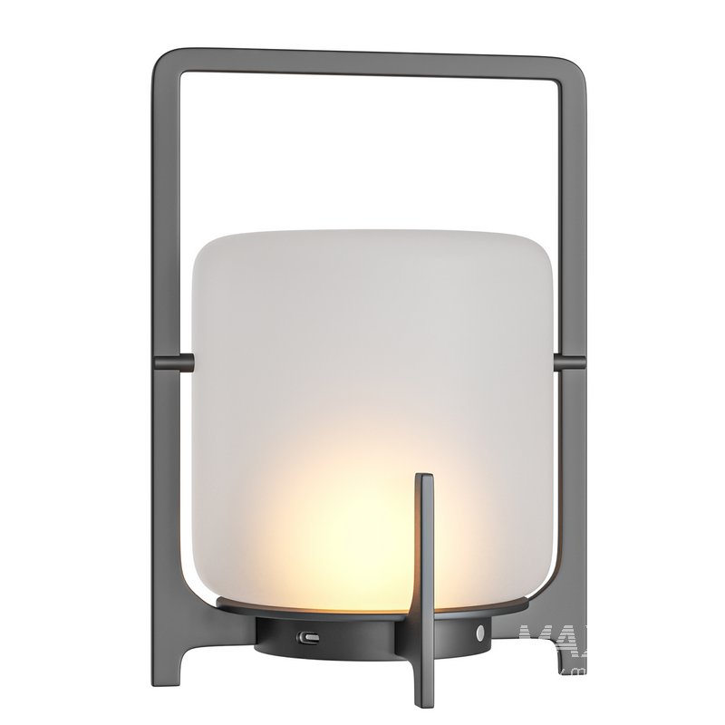 Black Twilight Lantern Table Lamp - Image 2