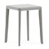 Modern Upholstered Metal Accent Stool with Backless Design and Stackable Legs - Thumbnail 3