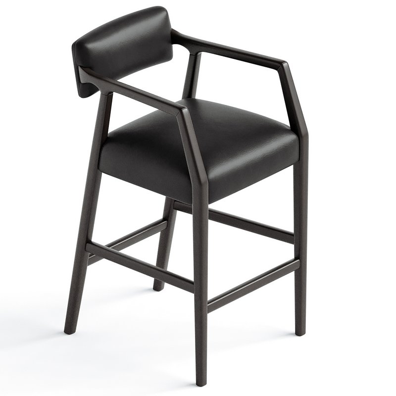 Belden Leather Barstool - Image 2